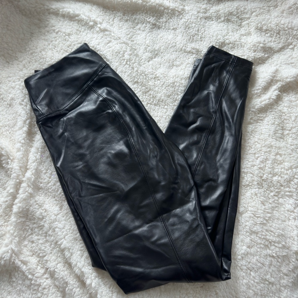 Black Leather leggings